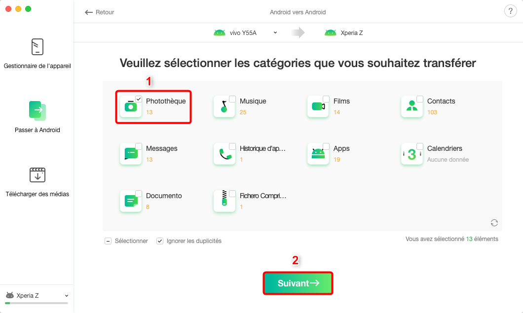 4 méthodes à transférer les données Android vers Android