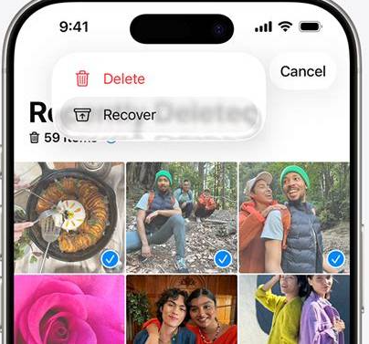 استعادة الصور من ألبوم المحذوفة مؤخرًا على iPhone