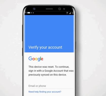 طلب التحقق من حساب Google بعد إعادة ضبط هاتف Motorola