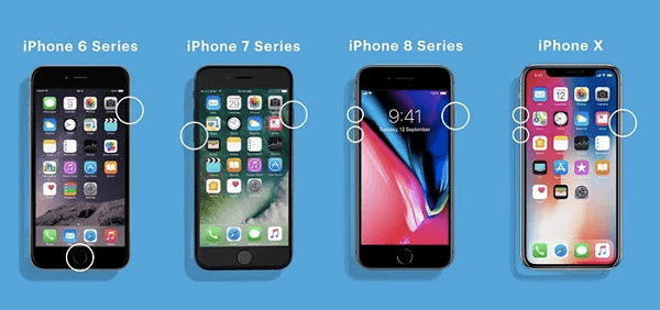 فرض إعادة تشغيل iPhone