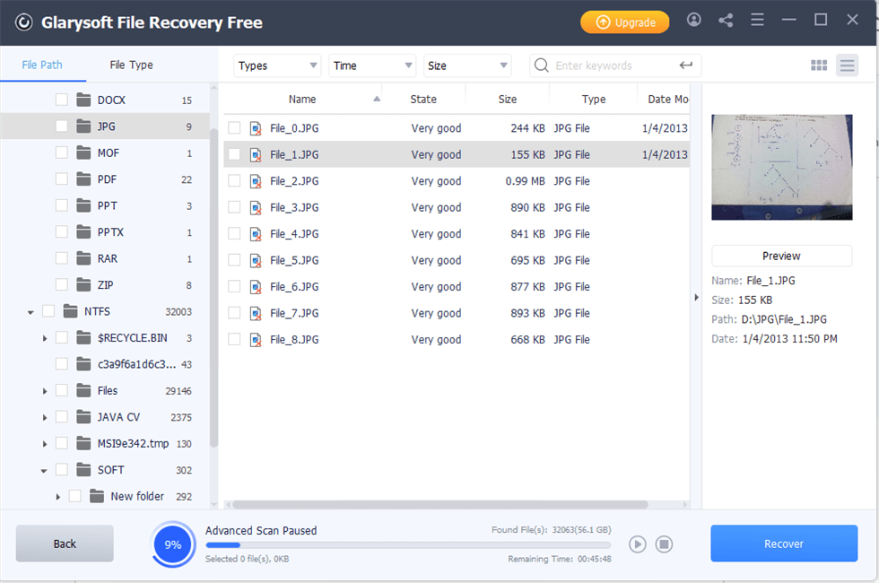 Glary File Recovery