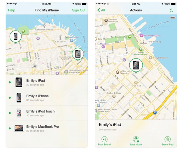 كيفية إعداد واستخدام Find My iPhone عبر التطبيق - الخطوة 2