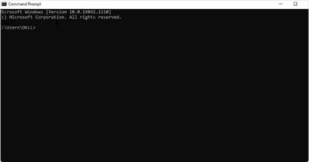 فتح موجه الأوامر في تثبيت ADB