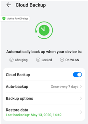 استعادة البيانات من Huawei Cloud