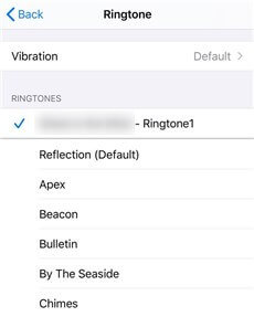 قم بتعيين نغمات مخصصة على جهازك iPhone 
