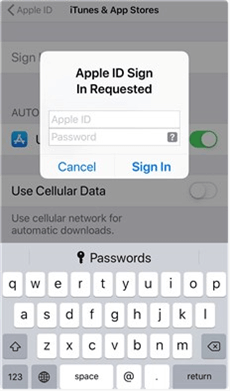 تسجيل الدخول إلى حساب iCloud آخر