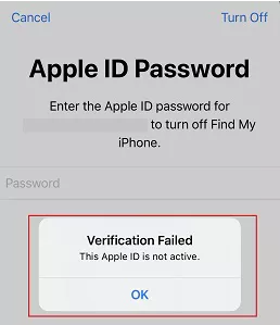 الـ Apple ID هذا غير صالح أو غير مدعم
