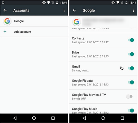 نقل البيانات من Android إلى Android عبر Google Migrate