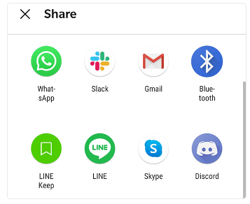 استخدم البلوتوث لمشاركة البيانات