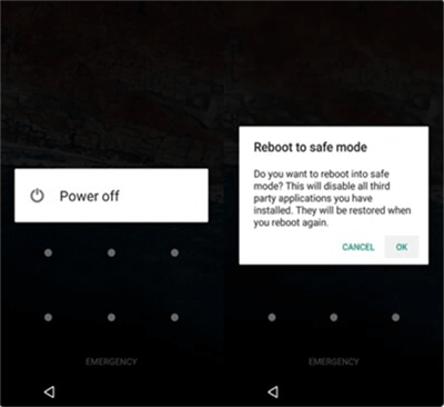 فتح قفل نمط Samsung عبر الوضع الآمن