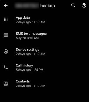 عرض جوجل النسخ الاحتياطي والاستعادة