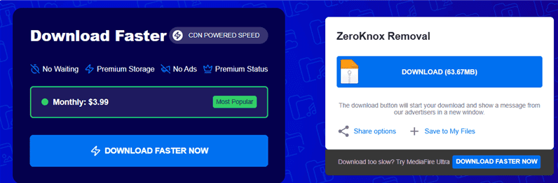 تنزيل أداة إزالة ZeroKnox