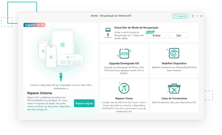 Captura de tela das configurações do telefone