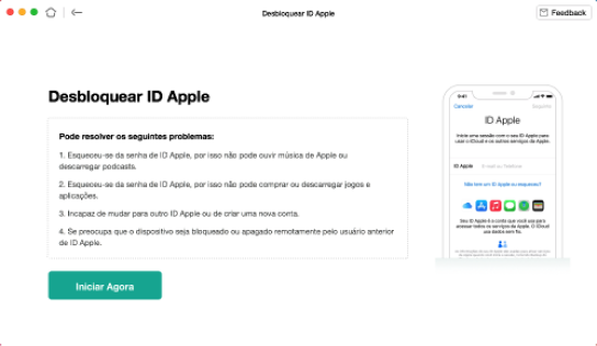 Telefone com descrição do aplicativo