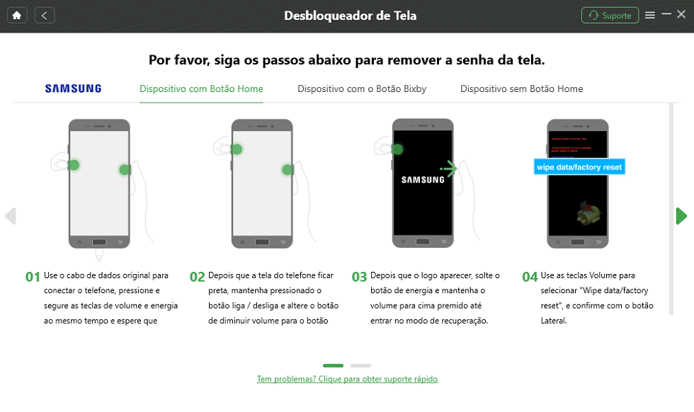 Operações do DroidKit