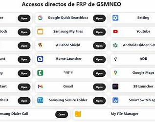 Ferramentas e atalhos disponíveis no GSMneo FRP