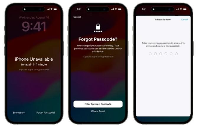 Tela iPhone Indisponível com a opção Esqueceu o Código