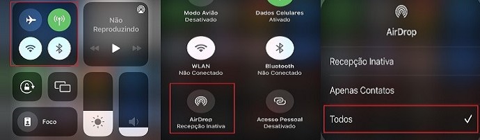 Como ativar o AirDrop