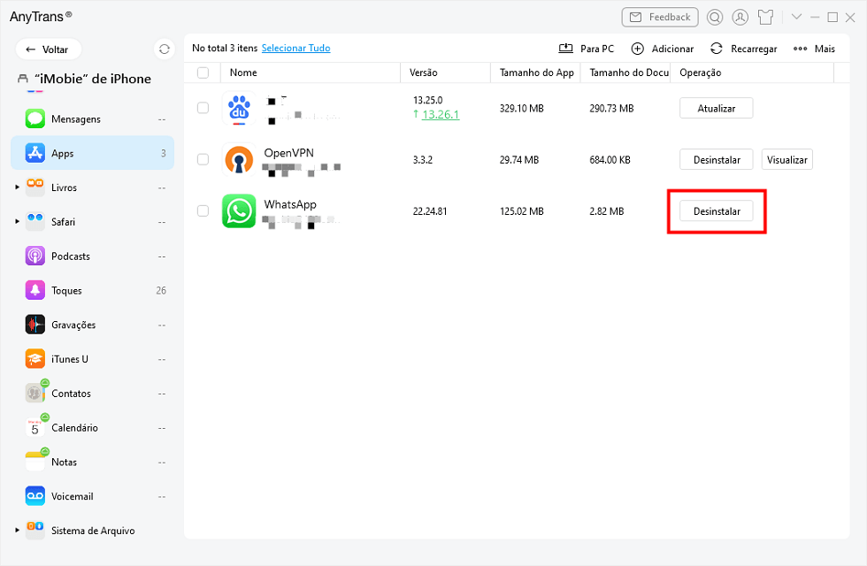 Desinstalar Apps Simplesmente