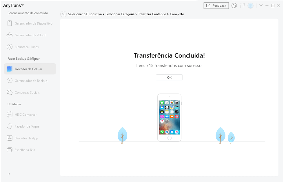 De Android transferência concluída