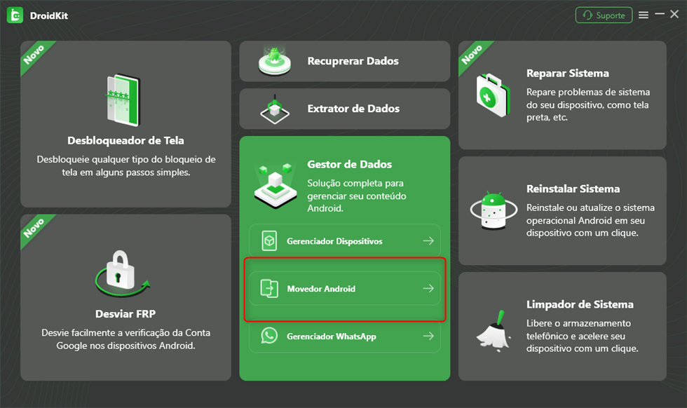 Escolha Movedor Android