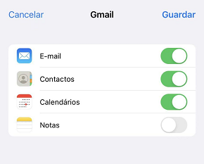 Guardar dados a sincronizar