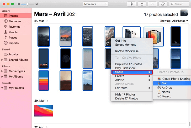Recuperar fotos iCloud no Mac