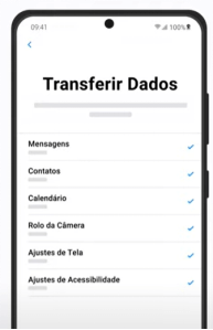 Selecionar os dados para transferir