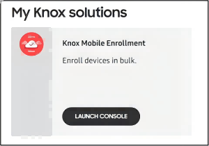 O Knox Mobile Enrollment