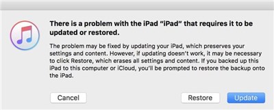 Update iPadOS via iTunes