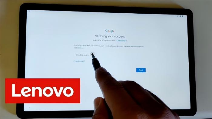 Verificação da Conta do Google na Lenovo