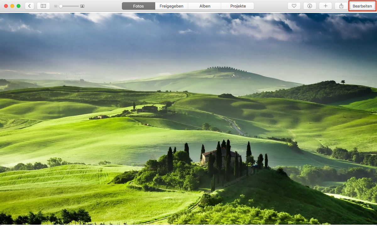 Fotos auf dem Mac bearbeiten – Schritt 5