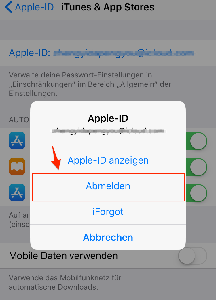 App Store öffnet nicht - Tipp 2