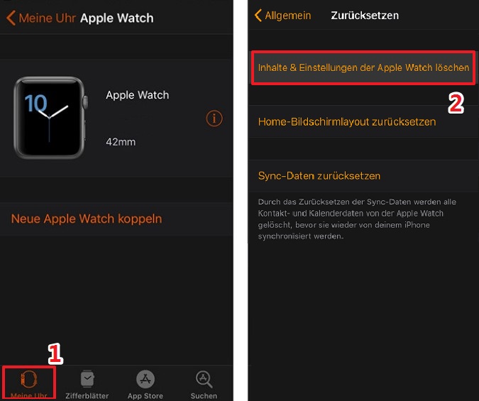 Apple Watch Code vergessen