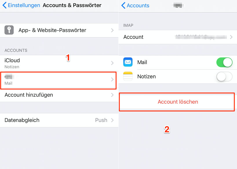 Emails können nicht empfangen werden iPhone - Tipp 3