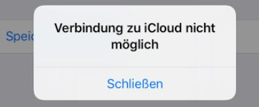 iCloud funktioniert nicht – Verbindung zu iCloud nicht möglich
