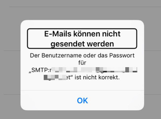 iCloud SMTP-Server funktioniert nicht – iCloud Mail Störung