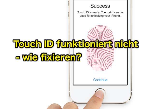 Tipps für "iPhone X/8/7/6 Touch ID funktioniert nicht mehr"