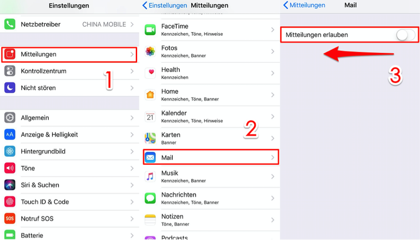 iPhone X/8/7/6 vibriert ohne Grund iOS 11/11.4 – Email-Mitteilungen entfernen