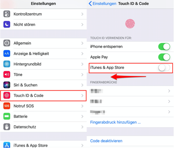 Apps laden nicht unter iOS 11 – Face-ID deaktivieren