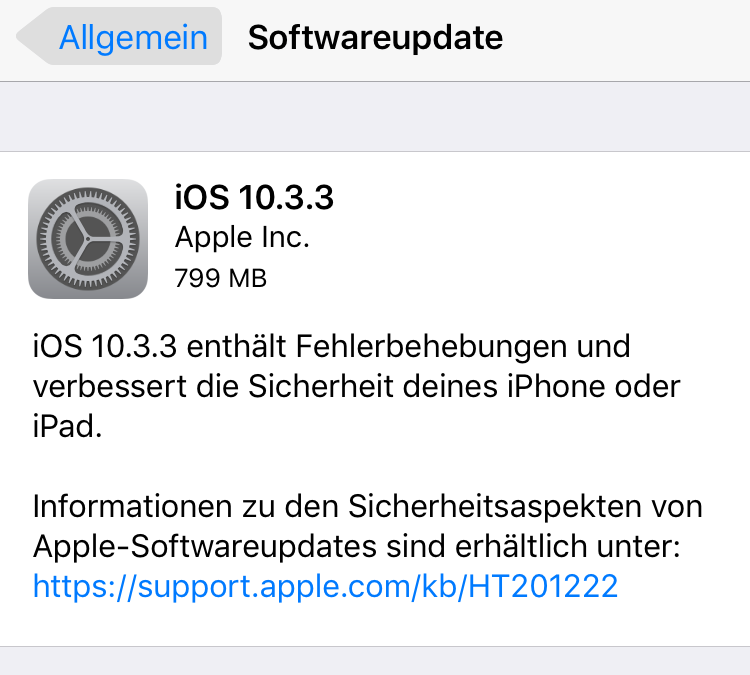 iOS-Update – iCloud synchronisiert nich