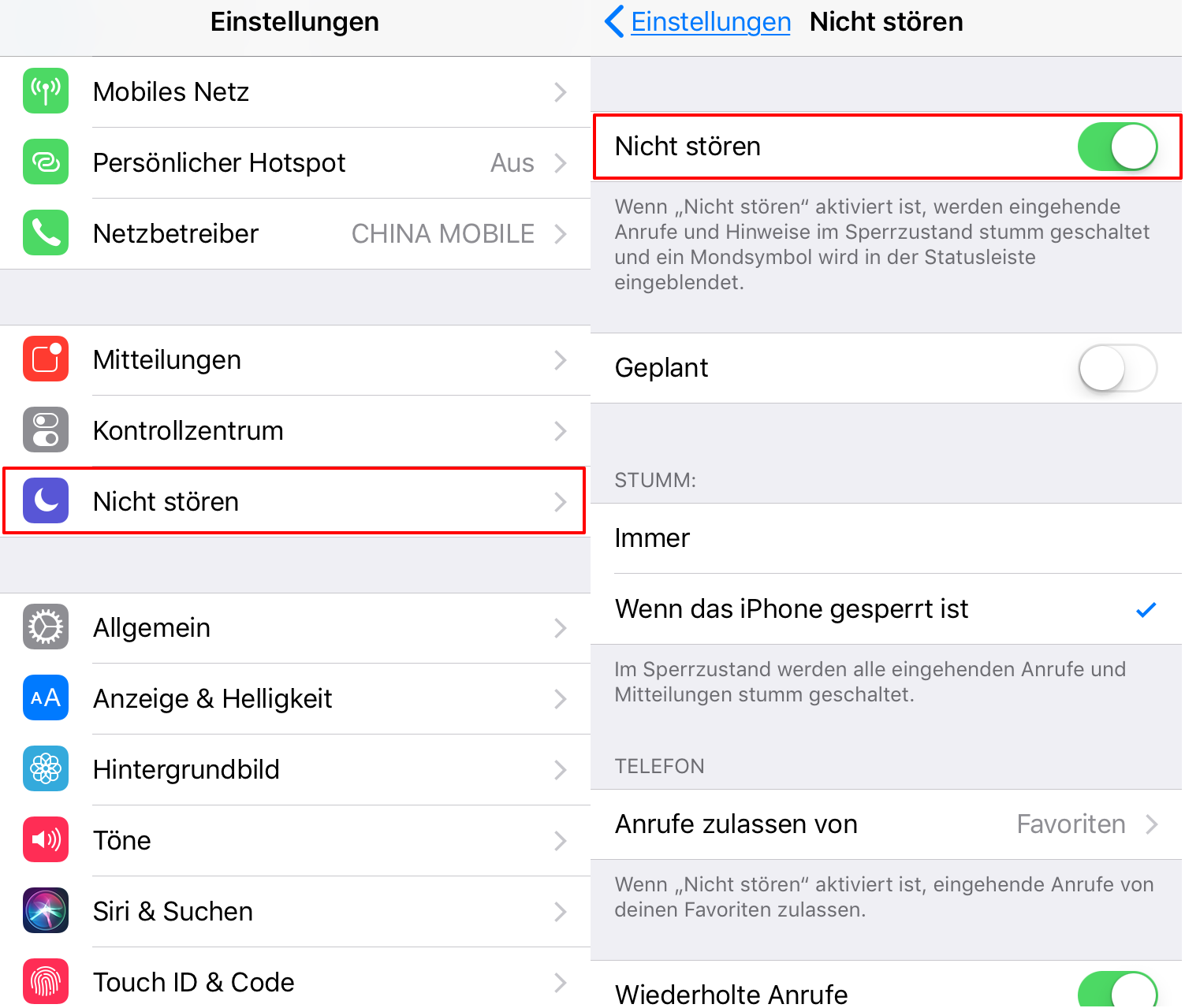 iOS 11 Autofahren – Beim Fahren nicht stören aktivieren und andere einstellen