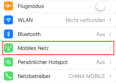 WLAN Assist auf dem iPhone/iPad deaktivieren – Schritt 2