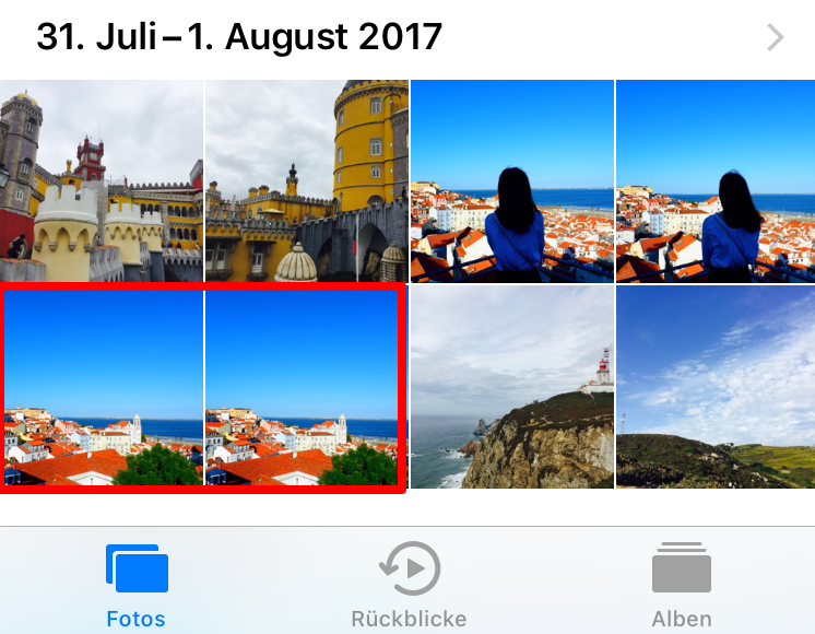 iPhone Fotos vor dem bearbeiten duplizieren – Schritt 3