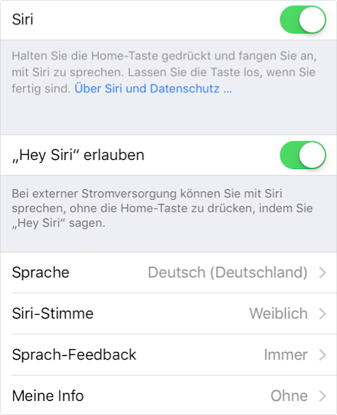 „Hey Siri" aktivieren – Schritt 2