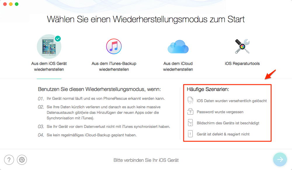 iPhone lässt sich nicht einschalten: Daten wiederherstellen