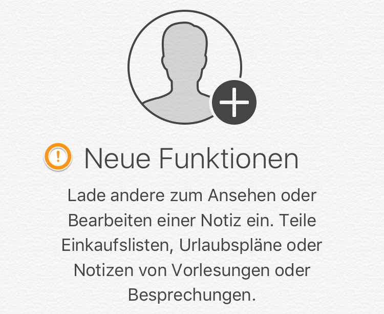 Notizen-App in iOS 10