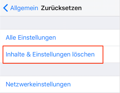 (iPhone 6s/6/5s/5/4s/4 zurücksetzen)