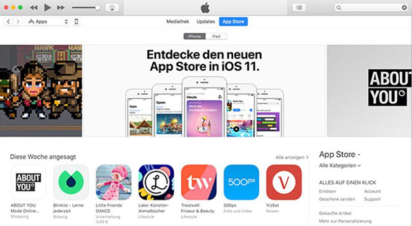 iTunes 12.6.3 bringt Apps und Klingeltöne zurück
