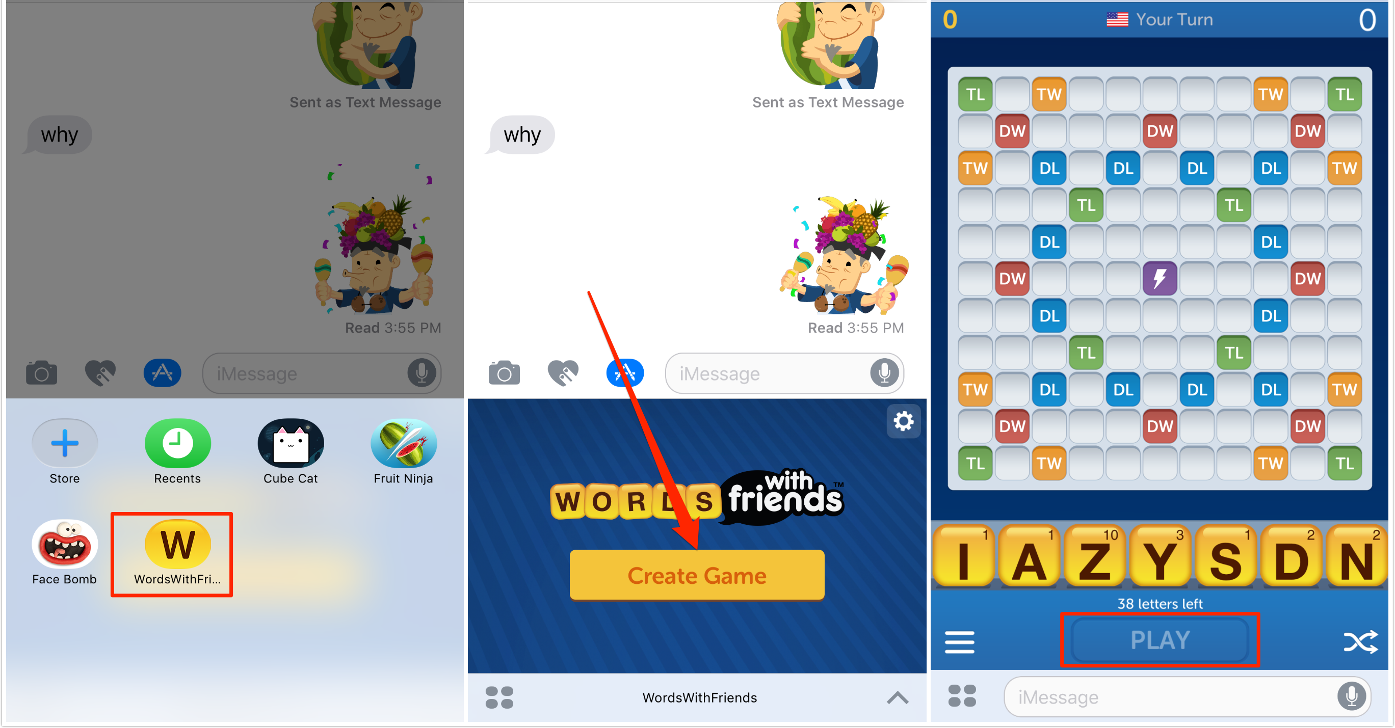 Spielstände in iMessage spielen